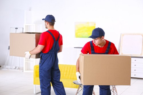 Professional removals team preparing a move in Streatham