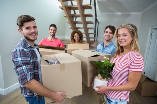 Professional Streatham removal company following safe moving procedures