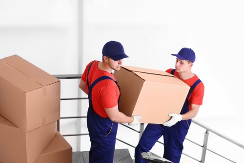 Moving truck ready for a local Streatham home relocation