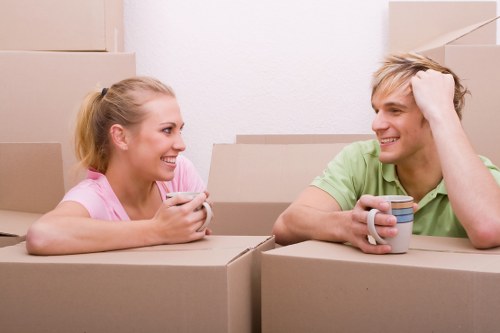 Essential cookies section for a moving company website
