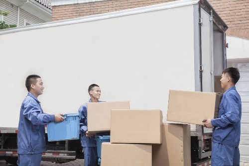 Transfer station recycling area handling separated waste from Streatham removals