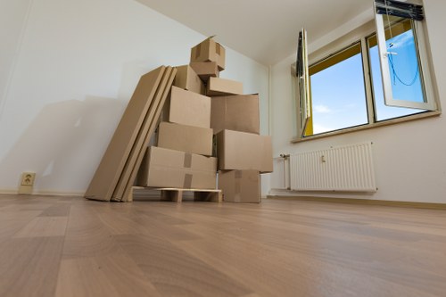 Removal team completing a pre-move risk assessment in Streatham