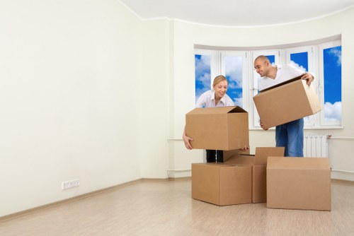 Commercial moving team planning an office relocation in Streatham