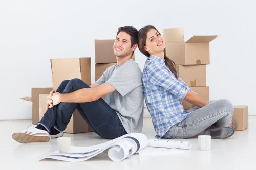 Professional movers loading furniture during a home move in Streatham