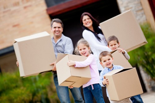 Professional Streatham removals team packing household items securely in boxes