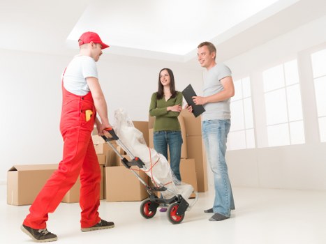 Charity donation collection from a Streatham property clearance