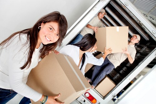 A selection of moving boxes and wrap materials for a Streatham relocation