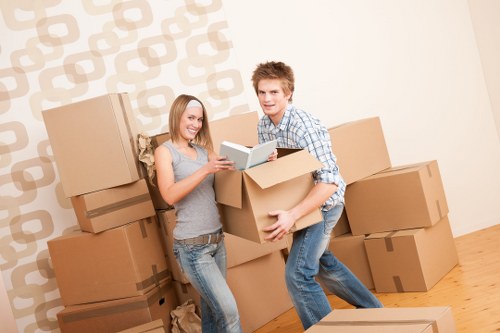 Careful packing of fragile items for removals in Streatham