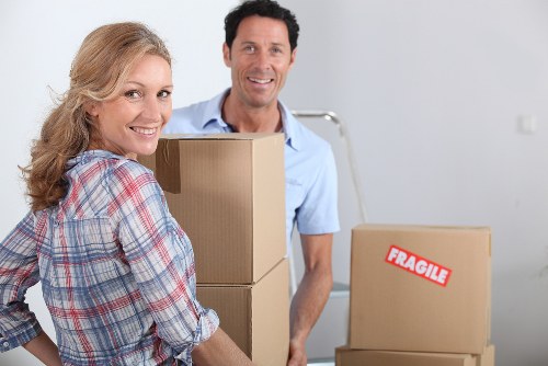 Careful handling of furniture during a professional move