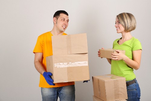 Office packing and labeling process for commercial moves in Streatham