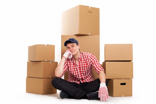 Careful sorting of recyclable materials and reusable furniture in Streatham