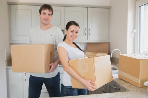 Streatham moving company preparing belongings for transport